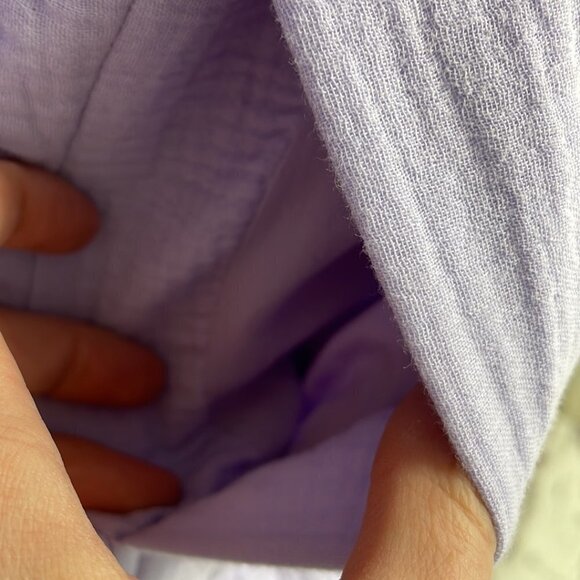 Avec Les Filles Purple Button Up Pockets Size Small S - Picture 12 of 15